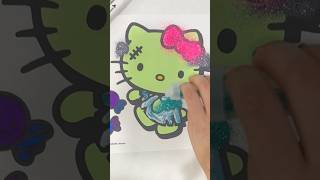 Sniffycat Coloring Hello Kitty Coloring Page for Halloween [upl. by Anelis896]