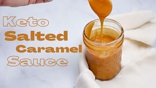 Keto Salted Caramel Sauce 👩‍🍳  Easy Sugar Free Caramel Sauce With Allulose  Sugar Free Caramel [upl. by Lavona]