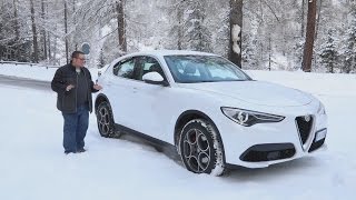 ALFA ROMEO STELVIO  SNOW  AWESOME [upl. by Warp]