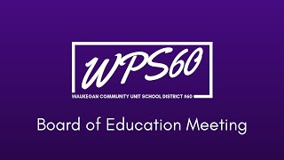 Waukegan Public Schools Board of Education Committee Meeting  January 19 2021 [upl. by Yllah]