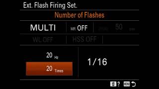 Multi Flash Firing with Sony HVLF28RM Flash and a7C Camera [upl. by Nekcerb]