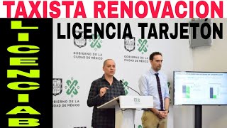 TAXISTA RENOVACIÓN LICENCIA TARJETÓN PASOS REQUISITOS Y COSTOS HOY AQUI [upl. by Kimmi675]