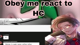 Obey me textObey me react to HC [upl. by Burner]