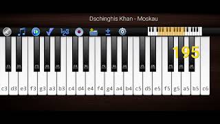 Dschinghis Khan  Moskau by the Piano 🎹 [upl. by Pomona437]