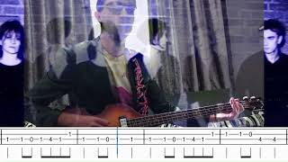 Elastica  Connection Bass cover with Tabs [upl. by Rorrys]