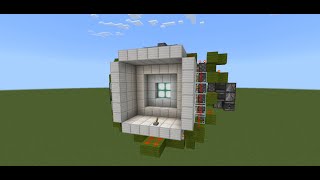 How to make a 6x6 Vault Door in Minecraft Bedrock Edition [upl. by Cedar]