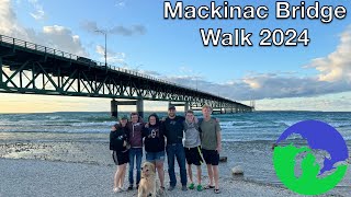 Walking a Bridge in Mackinaw City Michigan Sights of the Great Lakes [upl. by Derfla]