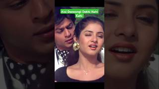 Aisi Deewangi Dekhi Nahi Kahi 4k Status  Deewana Song  Shahrukh Khan Divya Bharti song shorts [upl. by Hanikehs]