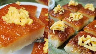 Cassava Cake  3 Ingredients  No Oven No Bake  ASMR [upl. by Lucio]