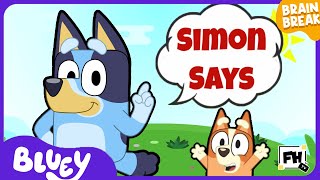 Bluey Simon Says Game  Kids Brain Break [upl. by Eicnahc463]