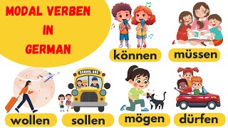 Modalverben in German  Modal verb  Learn German  A1 A2 germanforbeginners [upl. by Whang]