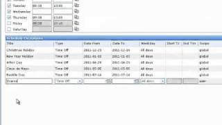 Configuring your personal working calendar Polarion Tutorial [upl. by Anatnas]