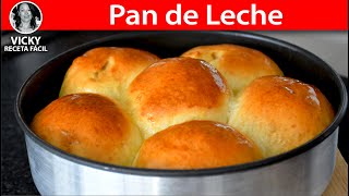 PAN DE LECHE O BOLLITOS TRADICIONALES  Vicky Receta Facil [upl. by Aryamo967]