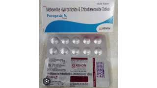 Purogesic M Tablets Mebeverine Hydrochloride amp Chlordiazepoxide Tablets [upl. by Pratt]