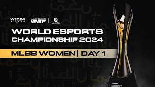 🔴 LIVE  IESF WEC 2024  MLBB WOMEN DAY 1  Bahasa Indonesia [upl. by Essirehc]