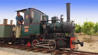 Firing up and running quotBuckeyequot OampK 040 Steam Locomotive [upl. by Nosle]