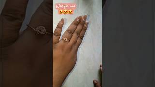 Beautiful Handmade ring 😍 Copper wire se ring kaisa bnaye viralvideo shorts youtubeshorts diy [upl. by Emyam]