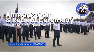 331st Training Squadron Airmans Coin and Retreat Ceremony  October 11 2023 [upl. by Affay285]