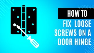 How to Fix Loose Door Hinge Screws  FAST AND EASY [upl. by Adrea]