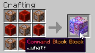 Minecraft But There Are Custom Command Blocks [upl. by Kelsy]