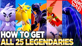 How to Get ALL 25 Legendary Pokemon in Indigo Disk [upl. by Pompei]