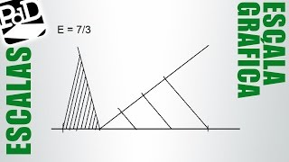 Trazar una escala gráfica Reducción o ampliación Dibujo Técnico [upl. by Erdnuaed]