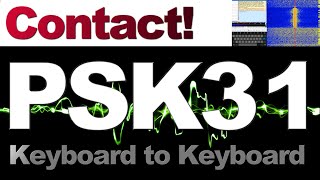 KeyboardtoKeyboard PSK31 data mode on Ham Radio [upl. by Hoffmann]