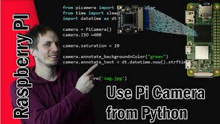 Python  PiCamera setting resolution ISO text overlay etc on raspberry Pi zero  PI 4 [upl. by Ellennahc323]