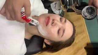 ASMR Rare Razor Shave10 Years Younger to Shave vellus hair and Cuticles on Female Customers Face [upl. by Jen]