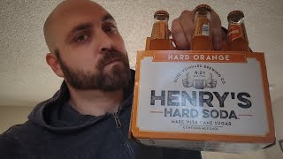 Henrys Hard Soda Hard Orange Review [upl. by Azeret]