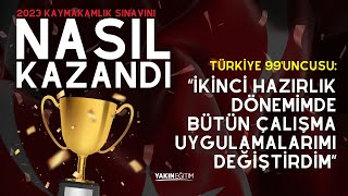 2023 Kaymakamlık Sınavını Nasıl Kazandı Türkiye 99uncusu Anlatıyor [upl. by Neeruan]