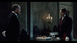 Sherlock Holmes vs Prof Moriarty  A Game Of Shadows  Chess Scene Analysis [upl. by Meagan]