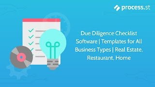 Due Diligence Checklist Software  Templates for All Business Types  Real Estate Restaurant Home [upl. by Arondell]