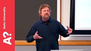 Michael Kosterlitz Nobel Laureate quotTopological excitations in two dimensionsquot 18 Oct 2016 [upl. by Lashoh]