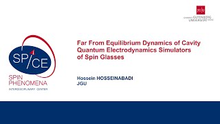 Talks  WorkshopSchool on Quantum Spinoptics 2024  Hossein HOSSEINABADI JGU [upl. by Kahcztiy]