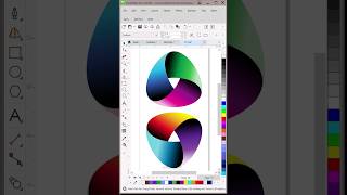 3D Spiral Triangle Design in CorelDraw 1million viralshorts coreldrawingtutorial [upl. by Gurtner]