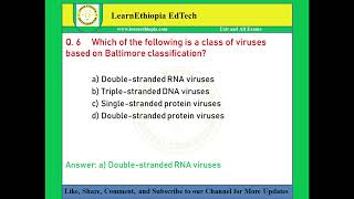 Medical Virology  Model Exit Exam Questions for Medical Laboratory Sciences Exit Exam [upl. by Inaoj847]