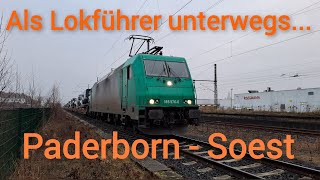 Als Lokführer unterwegs auf der LZB Strecke von Paderborn Hbf nach Soest [upl. by Irrak359]