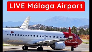 🔵 LIVE from Malaga Airport AGPLEMG  Costa del Sol 04032024  Runway1230 [upl. by Rosario]