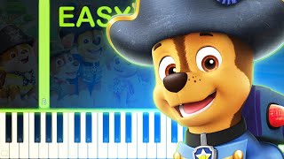 PIRATE SONG  Paw Patrol  EASY Piano Tutorial [upl. by Cost334]