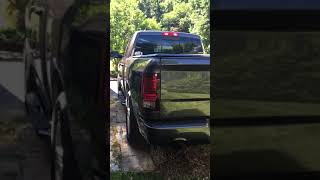 Ram 1500 hemi ARH headers and Corsa exhaust cold start [upl. by Enoved]