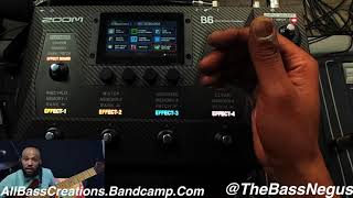 ZoomSoundLab B6 Bass MultiEffects Processor By thebassnegus All Bass Creations Tutorial [upl. by Maloney484]