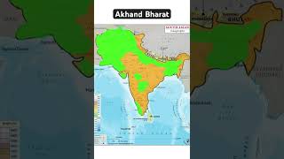 Akhand Bharat history israel map geography india pakistan shorts [upl. by Nahbois]