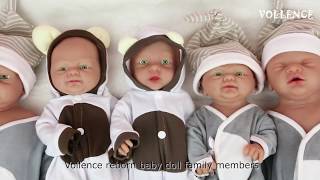 Vollence 18 inch Full silicone baby doll [upl. by Rahr374]