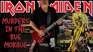 Guitar Cover  Iron Maiden  quotMurders in the Rue Morguequot with lyrics in video  June 27 2023 [upl. by Reynolds421]