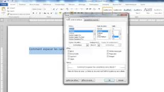 Espacement caractères dans Word [upl. by Cronin]