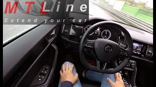 Škoda Kodiaq MY2017  Lane Assist activation  vključitev Lane Assist sistema [upl. by Eirallih]