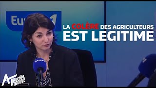 La colère des agriculteurs est légitime   Aurélie Trouvé sur Europe 1 [upl. by Apur76]