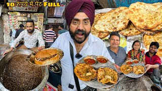 Rs10 mein Best Amritsar Street Food  Desi Ghee wala Street Food  Indian Street Food [upl. by Ulund893]