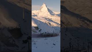 Stunning Drone Views of Zermatt Ski Resort with Matterhorn Switzerland switzerland aerial drone [upl. by Nemlaz348]